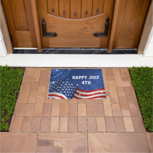 Patriotic Flag Doormat