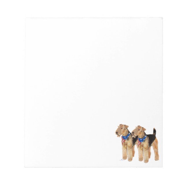 Patriotic Flag Duo Notepad (Front)