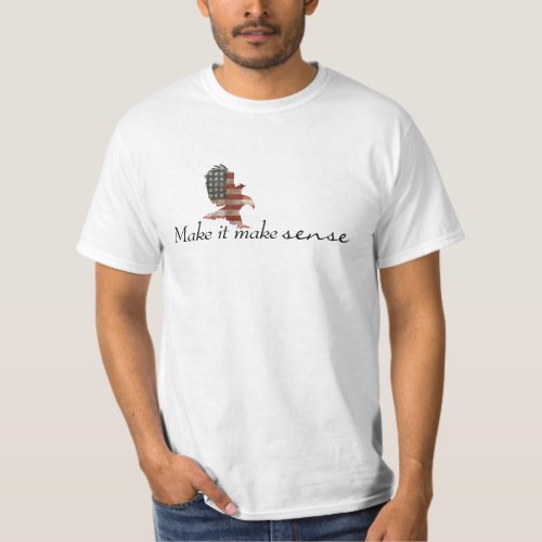 Patriotic Flag Eagle with Quote T_Shirt