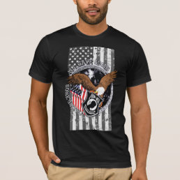 Patriotic Flag Military Wars Tribute  T-Shirt