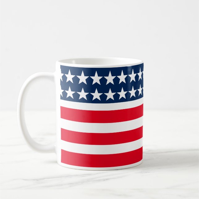 Patriotic Flag Mug (Left)
