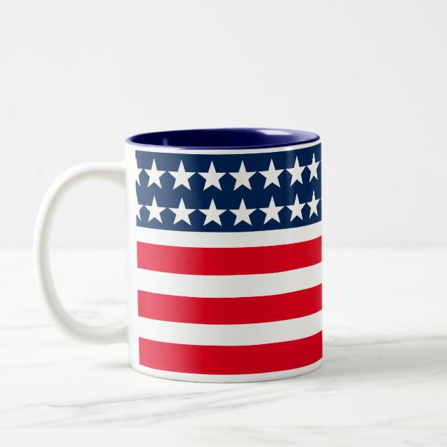 Patriotic Flag Mug (Left)