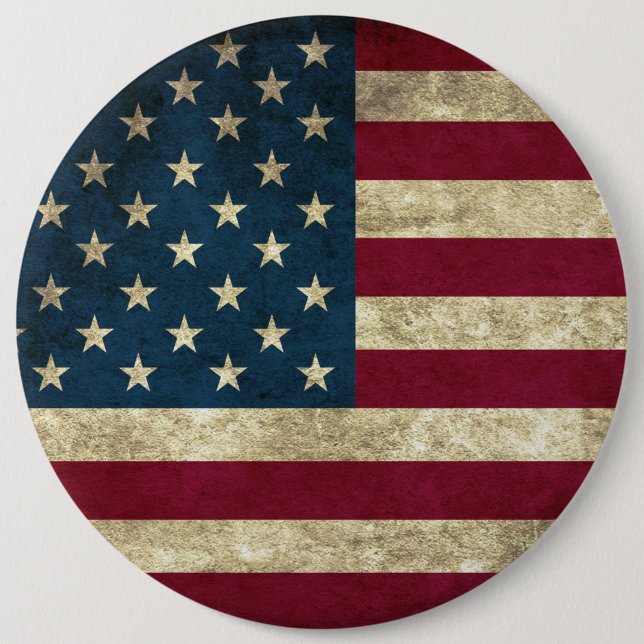 Patriotic flag of America Button (Front)