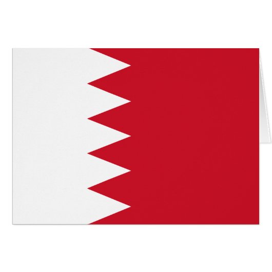 Patriotic Flag of Bahrain (Front Horizontal)