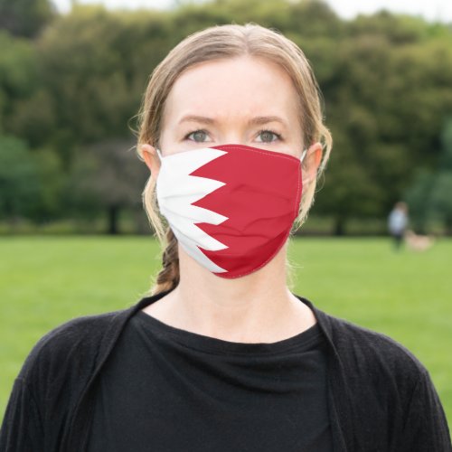 Patriotic Flag of Bahrain Adult Cloth Face Mask