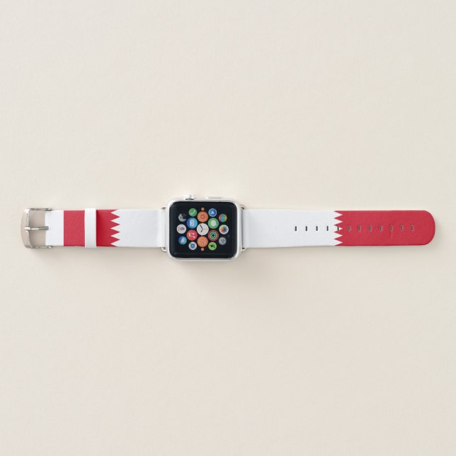 Patriotic Flag of Bahrain Apple Watch Band (Front)