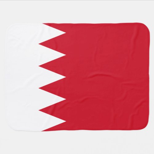 Patriotic Flag of Bahrain Baby Blanket