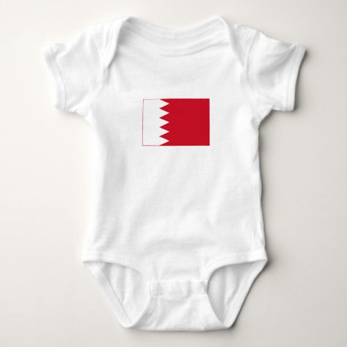 Patriotic Flag of Bahrain Baby Bodysuit