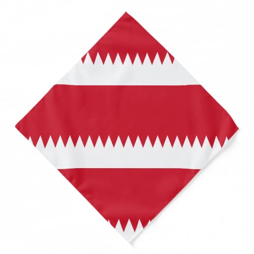 Patriotic Flag of Bahrain Bandana