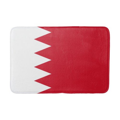 Patriotic Flag of Bahrain Bathroom Mat