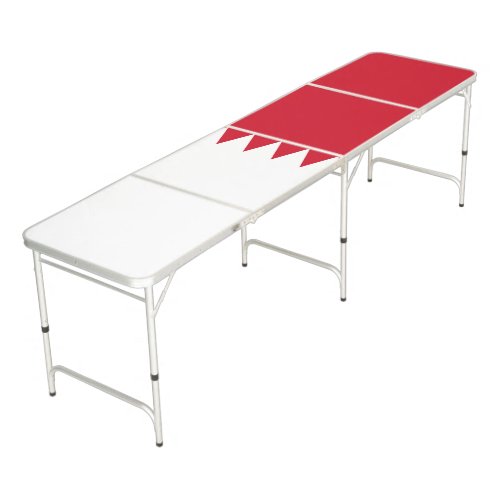 Patriotic Flag of Bahrain Beer Pong Table