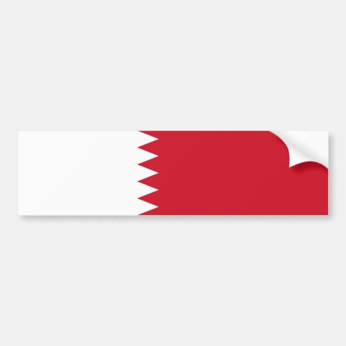 Patriotic Flag of Bahrain Bumper Sticker