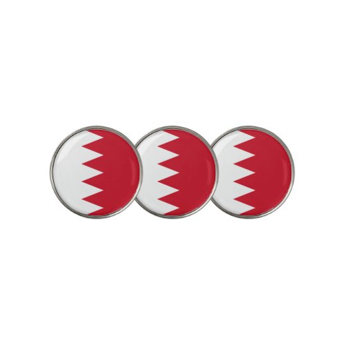 Patriotic Flag of Bahrain Golf Ball Marker