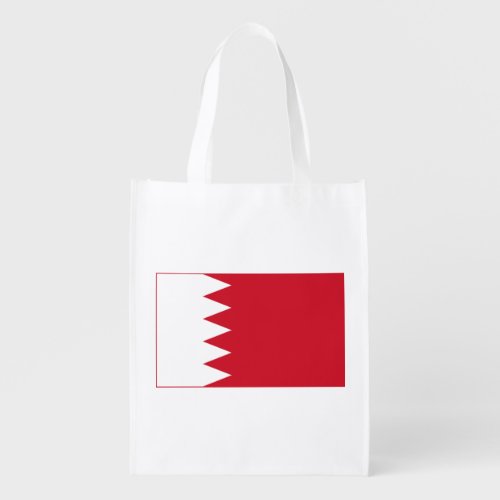 Patriotic Flag of Bahrain Grocery Bag