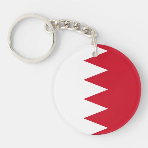 Patriotic Flag of Bahrain Keychain