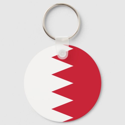 Patriotic Flag of Bahrain Keychain