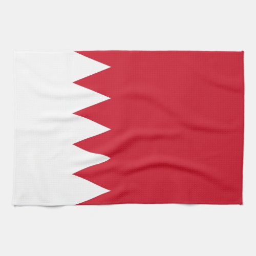 Patriotic Flag of Bahrain Kitchen Towel