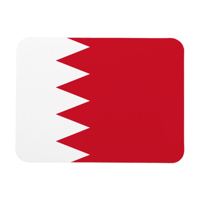 Patriotic Flag of Bahrain Magnet (Horizontal)