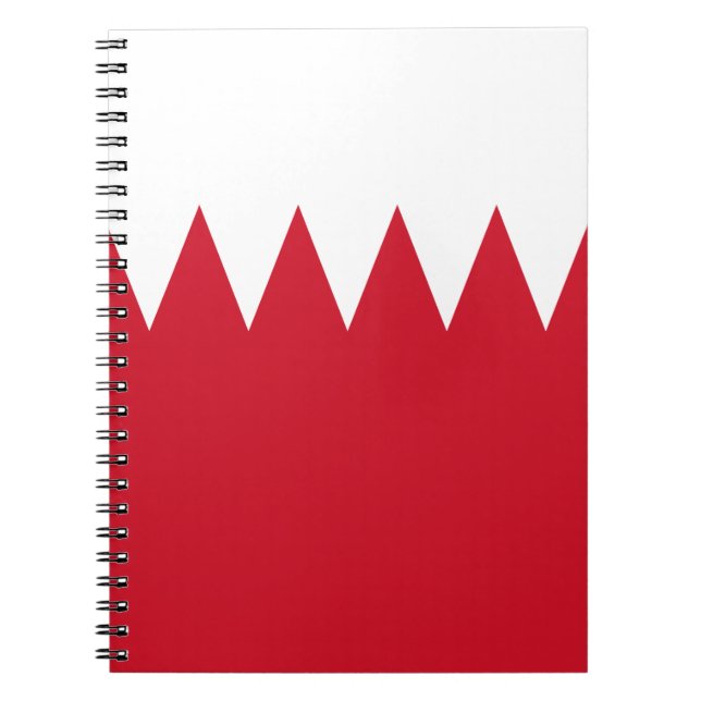 Patriotic Flag of Bahrain Notebook (Front)