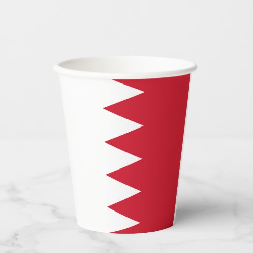 Patriotic Flag of Bahrain Paper Cups