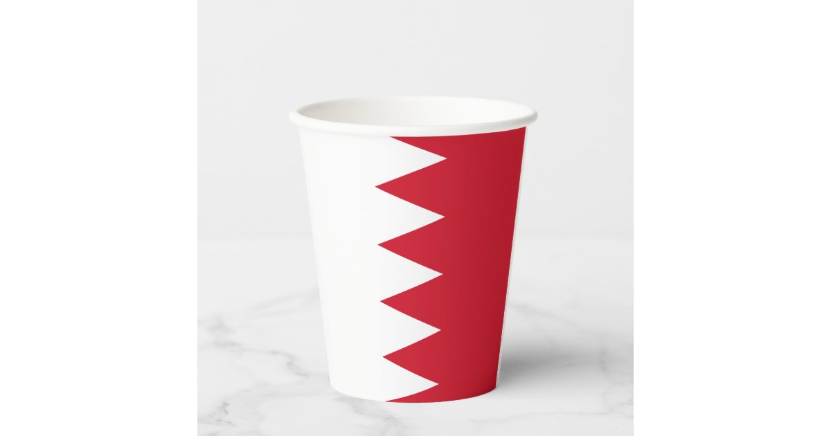 Patriotic Flag of Bahrain Paper Cups | Zazzle