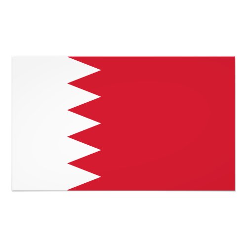 Patriotic Flag of Bahrain Photo Print