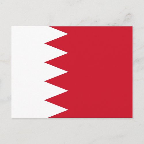 Patriotic Flag of Bahrain Postcard