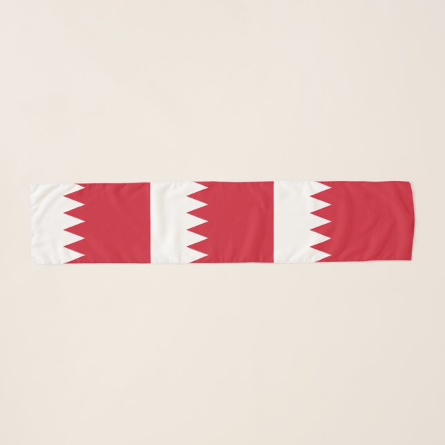 Patriotic Flag of Bahrain Scarf (Front (Horizontal))