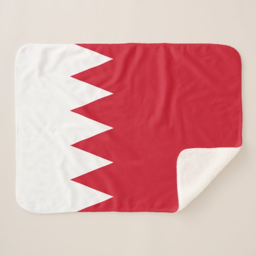 Patriotic Flag of Bahrain Sherpa Blanket