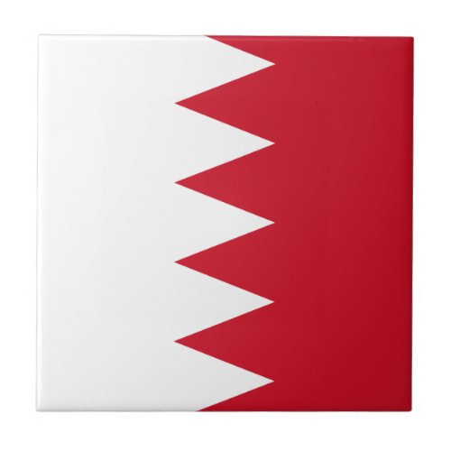 Patriotic Flag of Bahrain Tile