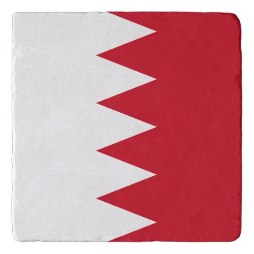 Patriotic Flag of Bahrain Trivet