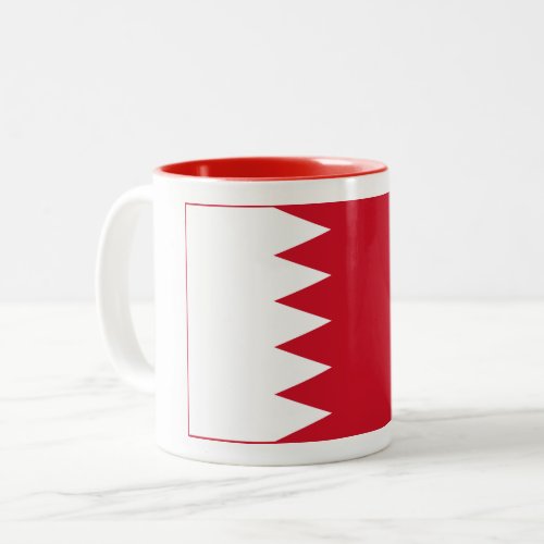 Patriotic Flag of Bahrain Two_Tone Coffee Mug