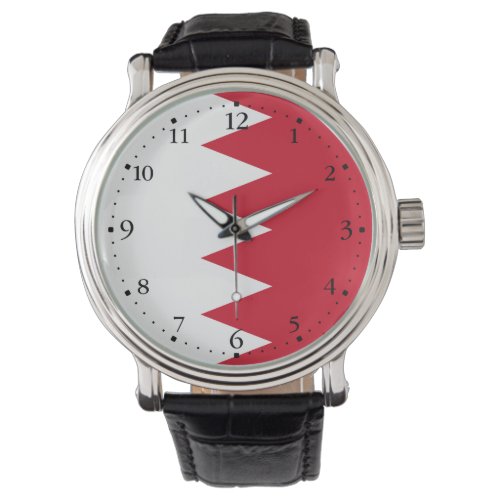 Patriotic Flag of Bahrain Wrist Watch