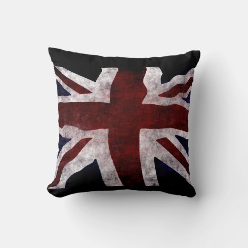 Patriotic Flag of Britain Union Jack Union Flag Throw Pillow