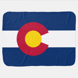 Patriotic Flag of Colorado Swaddle Blanket
