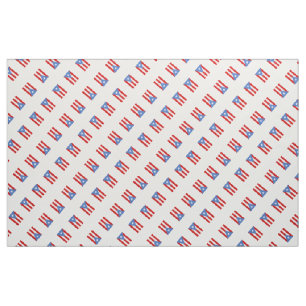 Patriotic: Flag of Puerto Rico Fabric
