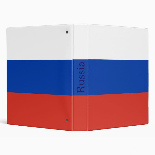 Patriotic flag of Russia. 3 Ring Binder (Background)