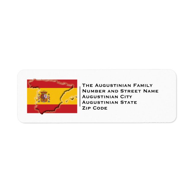 Patriotic | FLAG OF SPAIN Label (Front)
