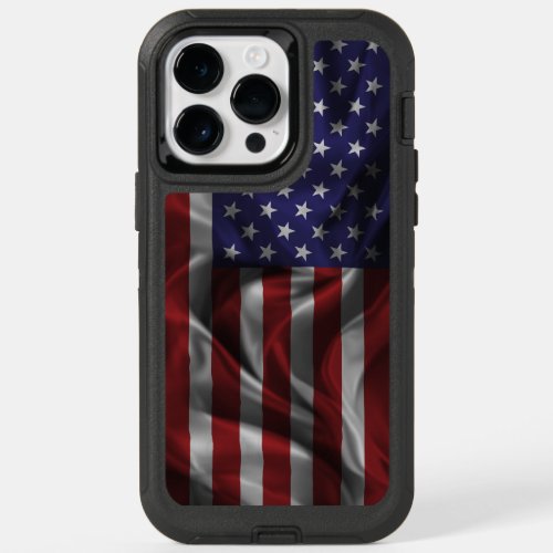 Patriotic Flag Of The United States Of America OtterBox iPhone 14 Pro Max Case