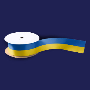 Patriotic Flag of Ukraine Satin Ribbon