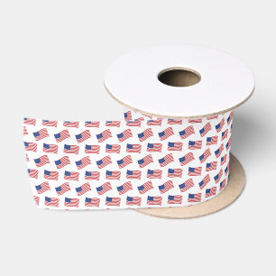 Patriotic Flag Satin Ribbon