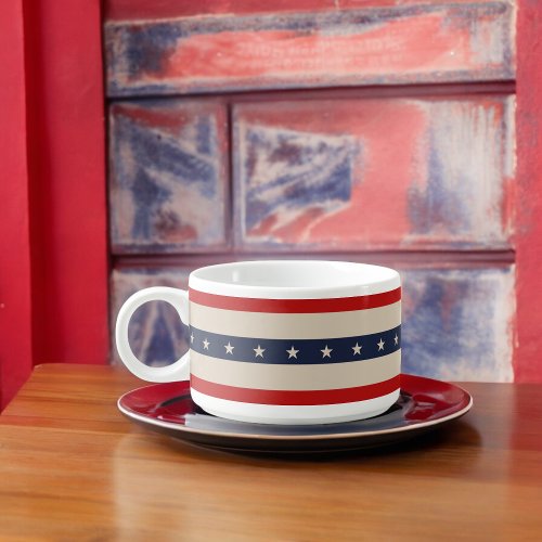 Patriotic Flag Style Stripes Bowl