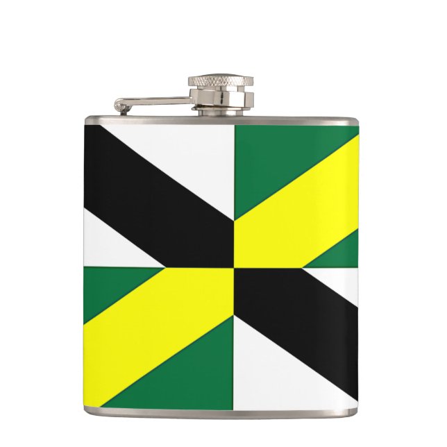 Patriotic flask with Flag of Monterey City (Front)