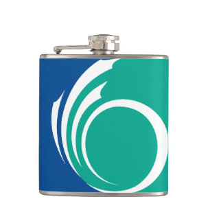 Patriotic flask with Flag of Ottawa, Canada