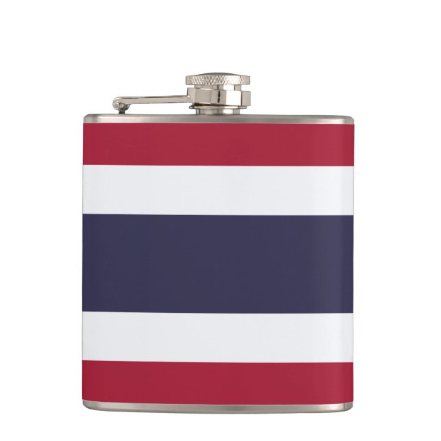 Patriotic flask with Flag of Thailand (Front)