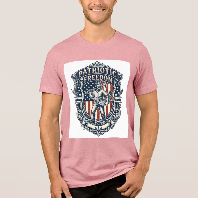 Patriotic Flea Market Picker Vector Graphic Tee (Front)