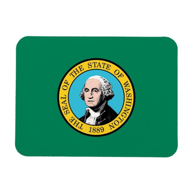 Patriotic flexible magnet, Washington State  flag Magnet (Horizontal)