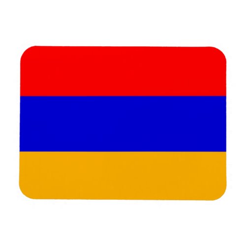 Patriotic flexible magnet with flag of Armenia