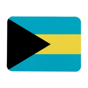 Patriotic flexible magnet with flag of Bahamas