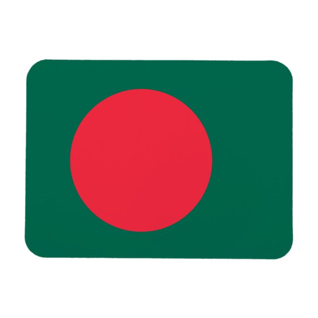 Patriotic flexible magnet with flag of Bangladesh (Horizontal)